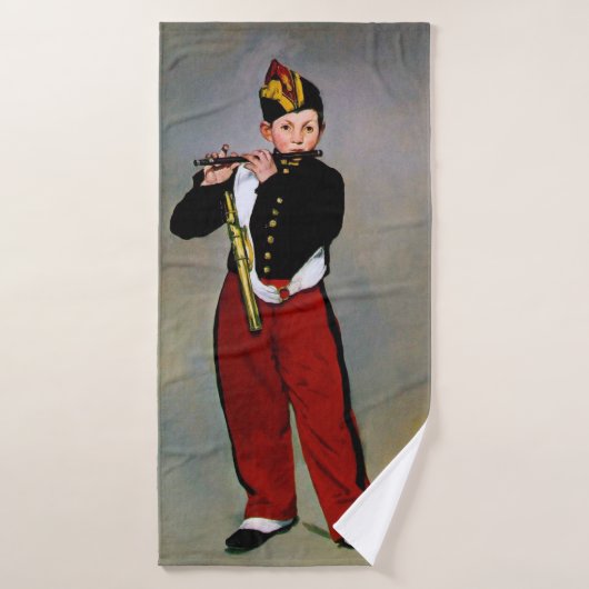 Young Flutist, The Fifer, Edouard Manet, 1866 バスタオル (バスタオル)