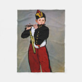 Young Flutist, The Fifer, Edouard Manet, 1866 フリースブランケット (正面)
