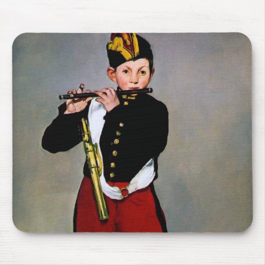 Young Flutist, The Fifer, Edouard Manet, 1866 マウスパッド (正面)