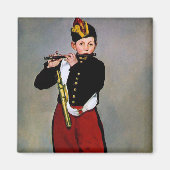 Young Flutist, The Fifer, Edouard Manet, 1866 マグネット (正面)