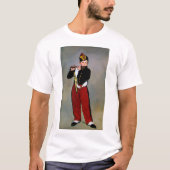 Young Flutist, The Fifer, Edouard Manet, 1866 Tシャツ (正面)