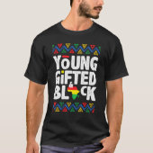 Young Gifted And Black American Pride Black Histor Tシャツ (正面)