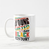 Young Gifted And Black History  コーヒーマグカップ (左)