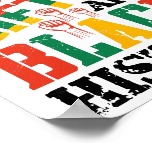 Young Gifted And Black History ポスター (角)