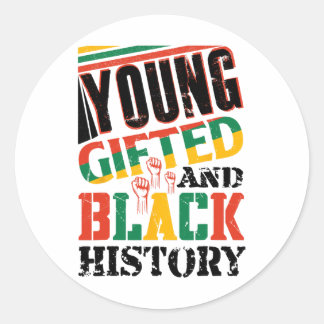 Young Gifted And Black History  ラウンドシール