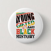 Young Gifted And Black History  缶バッジ (正面)