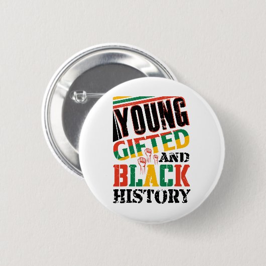 Young Gifted And Black History  缶バッジ (正面&裏面)