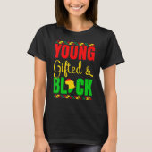 Young Gifted And Black History African American Me Tシャツ (正面)