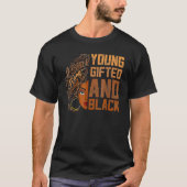 Young Gifted And Black History Month African Melan Tシャツ (正面)