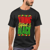 Young Gifted & Black History Apparel, African Men Tシャツ (正面)