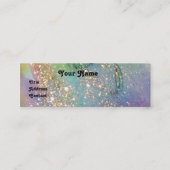YOUNG GIRL美しいファッションブルーグリーンスパークル スキニー名刺 (正面)
