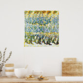 Young Girl ランニング's on a Balcony ポスター (キッチン)