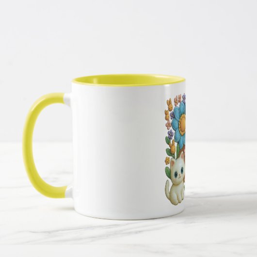 Young girl in a magical world マグカップ (左)