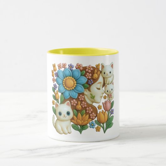 Young girl in a magical world マグカップ (中央)