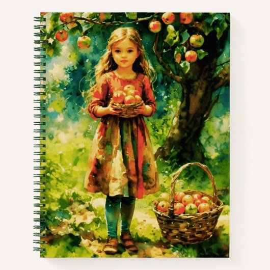 Young Girl in an Apple Orchard Journal ノートブック (正面)