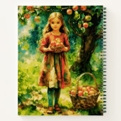 Young Girl in an Apple Orchard Journal ノートブック (裏面)