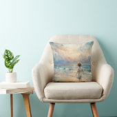 Young Girl on Beach クッション (椅子)