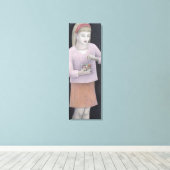 Young Girl with Sweets 2007 キャンバスプリント (インサイチュ (ウッドフロア))