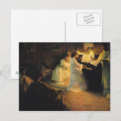 Young Girls at a Piano, 1906 ポストカード (正面/裏面)