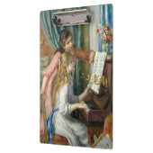 Young Girls at Piano – ピエールルノアール クリップボード (左)