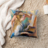 Young Girls at the Piano(ルノアール) クッション (ブランケット)