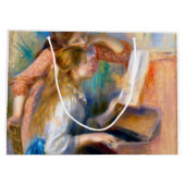 Young Girls at the Piano(ルノアール) ラージペーパーバッグ (裏面)