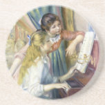Young Girls at the Piano by Pierreルノアール コースター<br><div class="desc">ルノアールのYoung Girls at the Piano (1892)は、ヴィンテージ印象派のアートミュージカルファミリーポートレートで、2人の姉妹をフィーチャーしてい絵画る。ルノアールは1890年代初頭に新しい美術館の制作を依頼されフランスの、詳細に取り入れた「ピアノの女の子」のシリーズを素晴らし気に5作制作した。子どもミュージシャン遊は、このミュージカル楽器に楽譜を勉強しながらピアノで学の音楽である。アーティストについて：ピエール・アウグスト・ルノアール(1841-1919)は印象派スタイルの発展の第一人者である。ルノアールの絵画は明るく飽和色鮮やかで有名で、最も親密で率直な構成の人々に焦点を当てることが多い。</div>