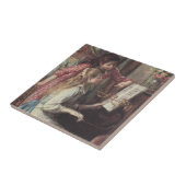 Young Girls at the Piano by Pierreルノアール タイル (側面)