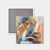 Young Girls at the Piano, Renoir マグネット (正面/裏面)
