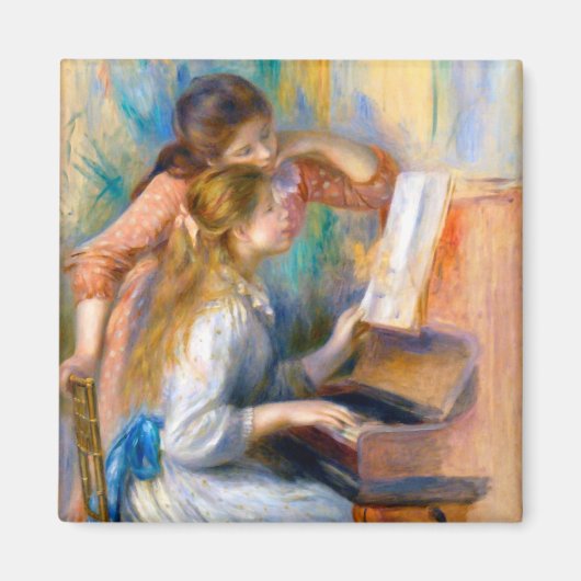 Young Girls at the Piano, Renoir マグネット (正面)