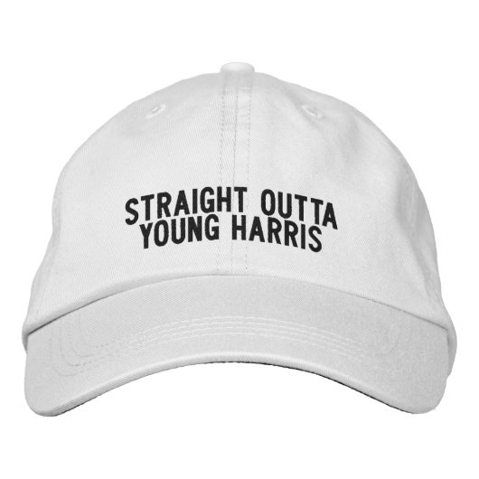YOUNG HARRIS Georgia Hat 刺繍入りキャップ (正面)