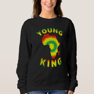 Young King AfricaマップKente Cloth男性女性1 スウェットシャツ