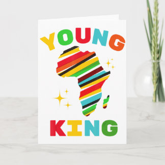 Young King Colorful African American Black History カード