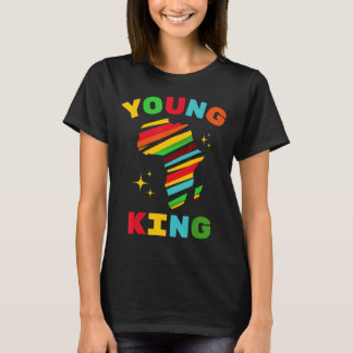 Young King Colorful African American Black History Tシャツ