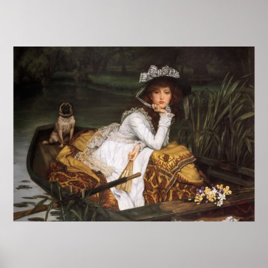Young Lady In A Boat ポスター (正面)