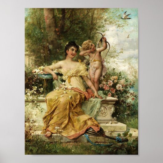 Young Lady in the Park by Hans Zatzka – ポスター (正面)