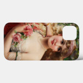 Young Lady With Ladyバラby Emile Vernon Case-Mate iPhoneケース (裏面 (横))