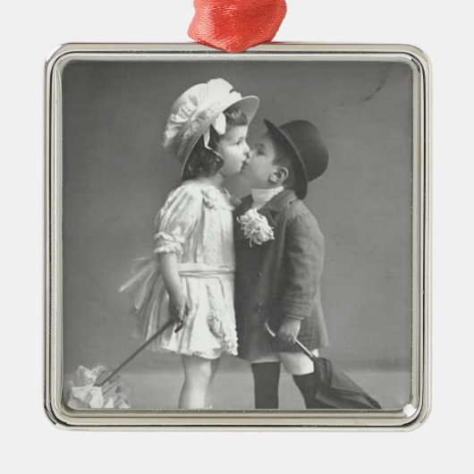 Young Love Photo c 1920s メタルオーナメント (正面)