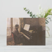 Young Man 遊's the Piano by Gustave Caillebotte (スタンド正面)
