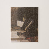 Young Man 遊's the Piano by Gustave Caillebotte ジグソーパズル (縦)