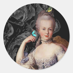 Young Marie Antoinette黒巻フランスのき ラウンドシール