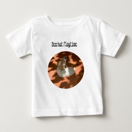Young Meerkat兄弟姉妹遊ズ、ベビーTシャツ ベビーTシャツ (正面)