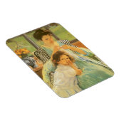 Young Mother裁縫by Mary Cassatt,ヴィンテージ・アート マグネット (右側)