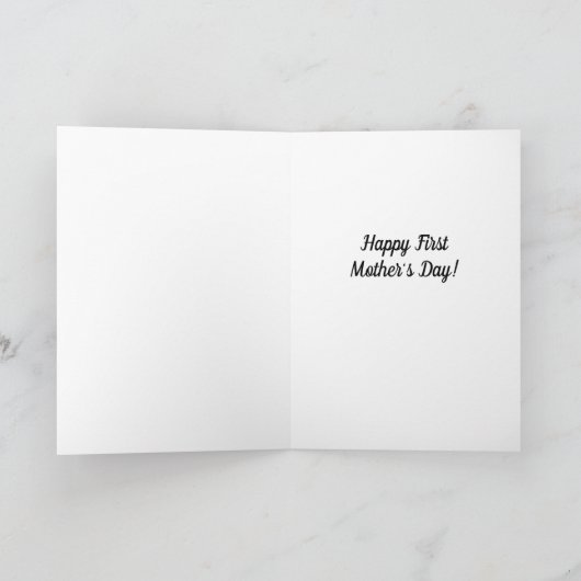 Young Mother - First Mother's Day Card カード (内部)