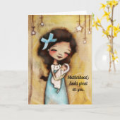 Young Mother - First Mother's Day Card カード (黄色い花)