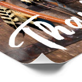 Young Native American Posing on Wood Wall ポスター (コーナー)