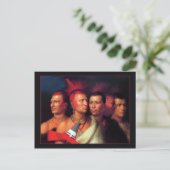 Young Omahaw、War Eagle、Little Missouri、Pawnees ポストカード (スタンド正面)