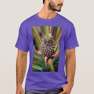 Young pineapple growing under the tropical sun tシャツ