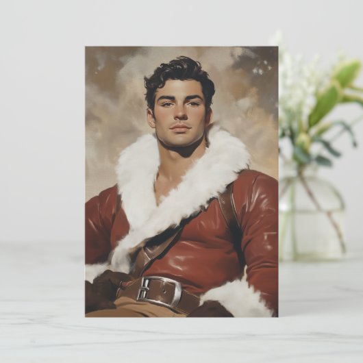 Young Santa – クリスマスポートレートのダッシング過去 シーズンカード (スタンド正面)