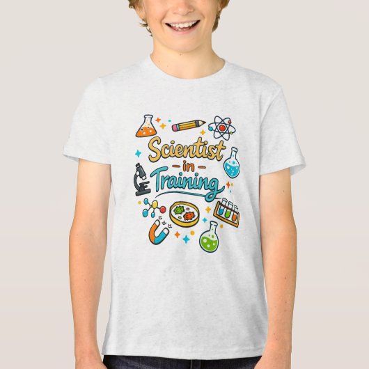Young Scientist in Training Invitation トライブレンドＴシャツ (正面)